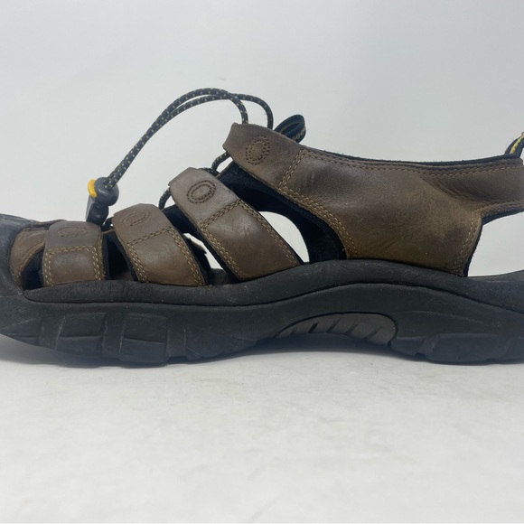 Keen Newport H2 sandals mens size 12 brown leather hiking water shoe - Picture 4 of 10